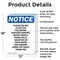 Signmission Please Do Not Flush The Following, 12 in W x Rectangle, Aluminum OS-2PACK-NS-A-1218-V-17386 - alternate 3